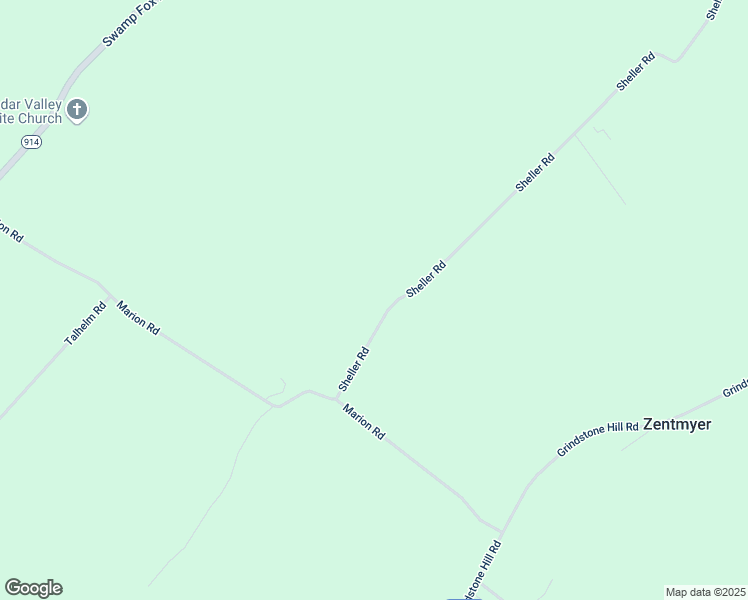 map of restaurants, bars, coffee shops, grocery stores, and more near 6695 Sheller Road in Chambersburg