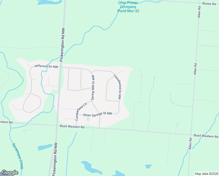 map of restaurants, bars, coffee shops, grocery stores, and more near 7770 Glenwood Avenue Northwest in Canal Winchester