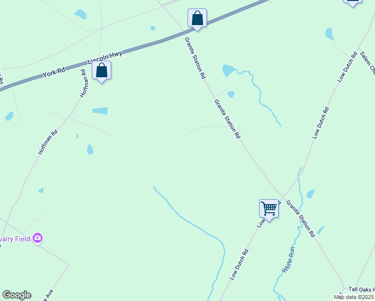 map of restaurants, bars, coffee shops, grocery stores, and more near 1288 Granite Station Road in Gettysburg