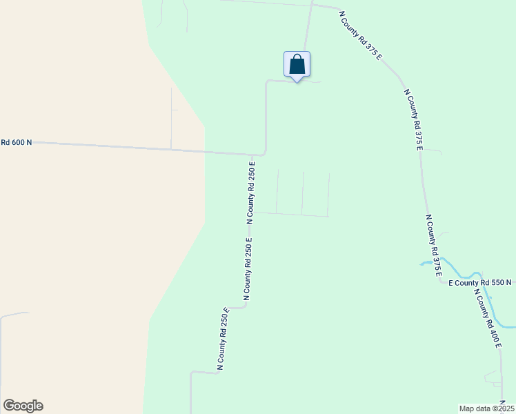 map of restaurants, bars, coffee shops, grocery stores, and more near 5835 North County Road 250 East in Pittsboro