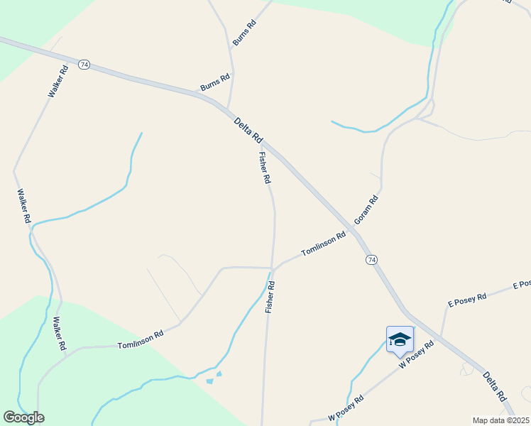 map of restaurants, bars, coffee shops, grocery stores, and more near 56 Fisher Road in Airville