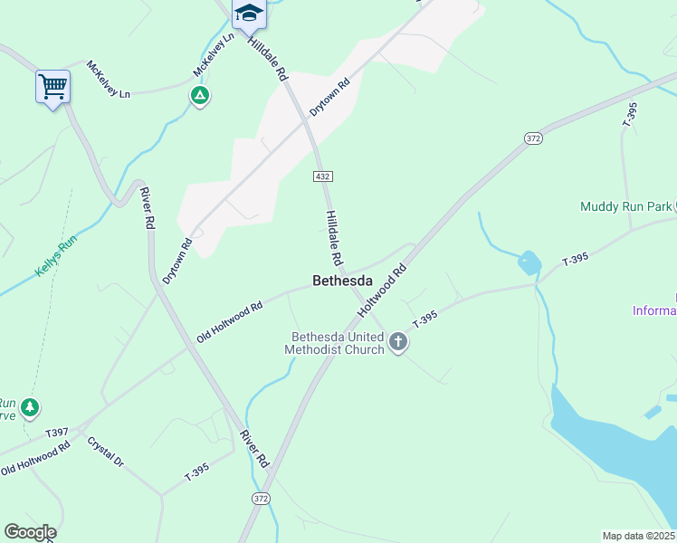 map of restaurants, bars, coffee shops, grocery stores, and more near 47 Old Holtwood Road in Holtwood