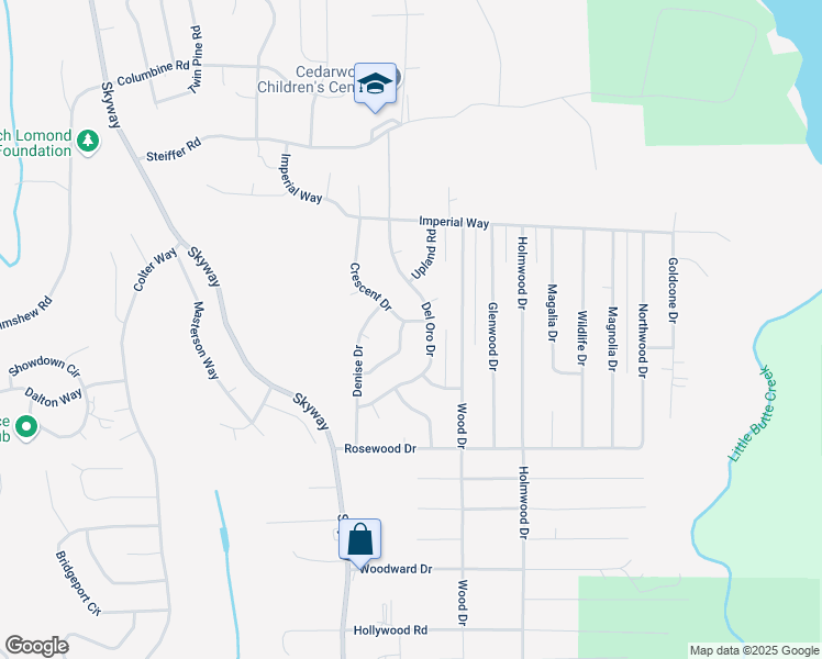 map of restaurants, bars, coffee shops, grocery stores, and more near 14808 Pine Cone Way in Magalia