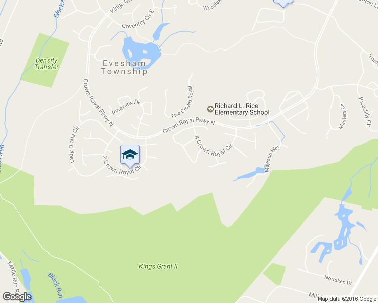 map of restaurants, bars, coffee shops, grocery stores, and more near 17 Dorchester Circle in Evesham Township