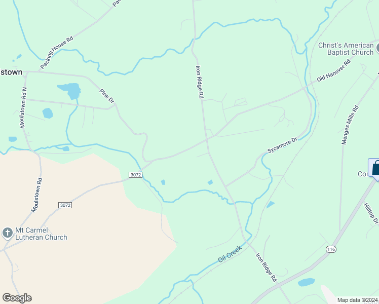 map of restaurants, bars, coffee shops, grocery stores, and more near 6424 Old Hanover Road in Hanover