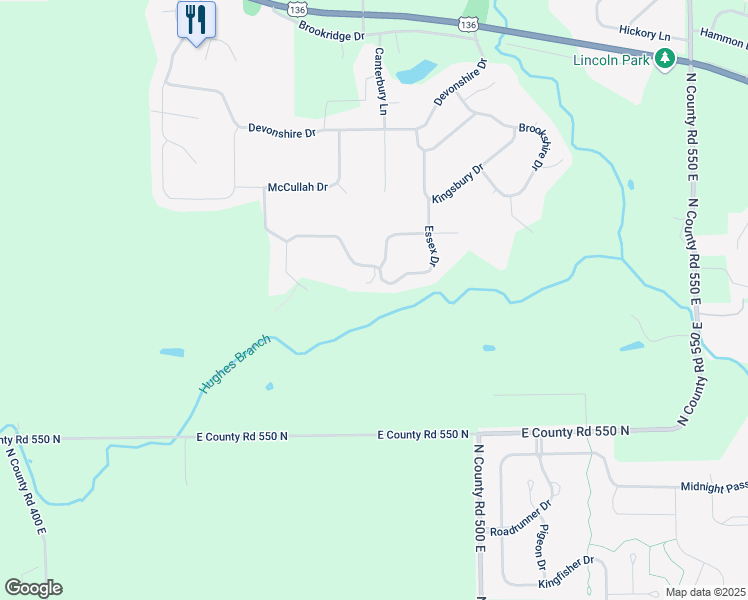 map of restaurants, bars, coffee shops, grocery stores, and more near 5839 Essex Drive in Pittsboro