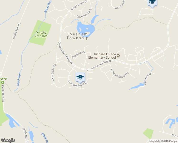 map of restaurants, bars, coffee shops, grocery stores, and more near 21 Jackson Ct E in Evesham Township