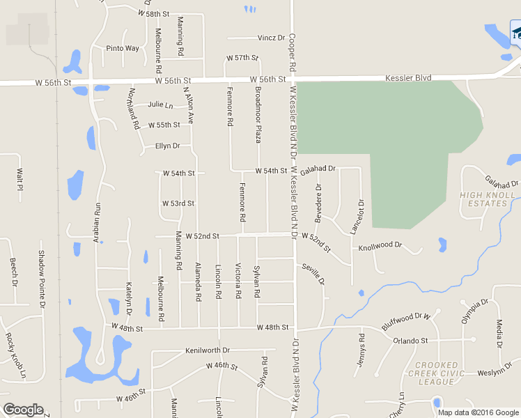 map of restaurants, bars, coffee shops, grocery stores, and more near 5240 Broadmoor Plaza in Indianapolis
