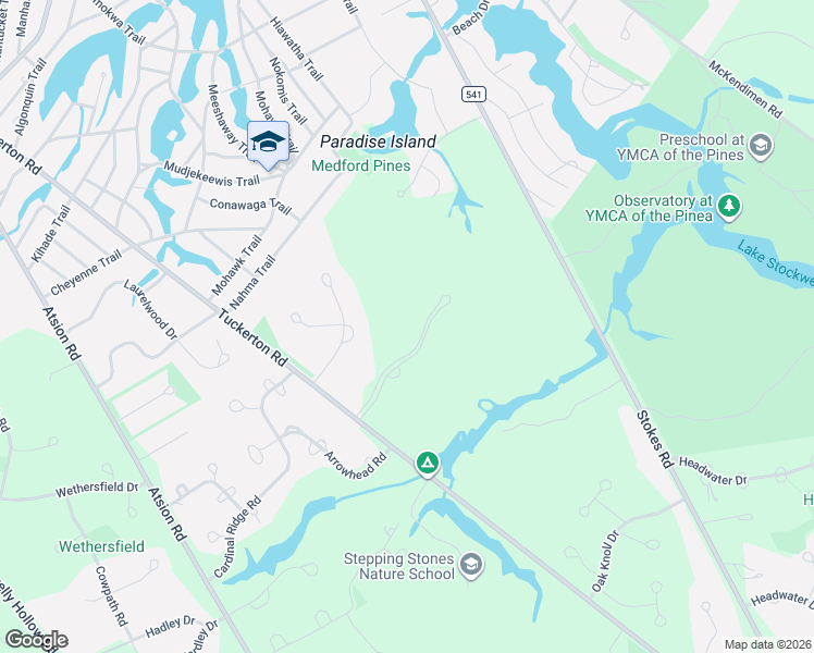 map of restaurants, bars, coffee shops, grocery stores, and more near 11 Pinecrest Drive in Medford