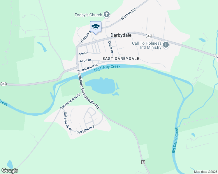 map of restaurants, bars, coffee shops, grocery stores, and more near 5800 Harrisburg Georgesville Road in Grove City