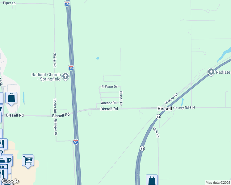 map of restaurants, bars, coffee shops, grocery stores, and more near 2-98 Castings Road in Springfield