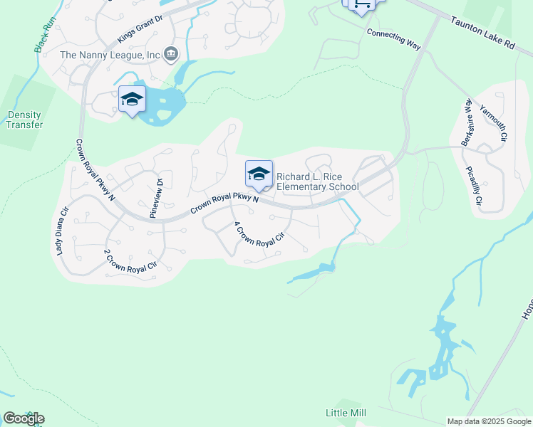 map of restaurants, bars, coffee shops, grocery stores, and more near 5 Prince Charles Court in Evesham