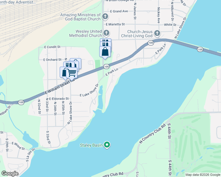 map of restaurants, bars, coffee shops, grocery stores, and more near 40 Ridge Avenue in Decatur