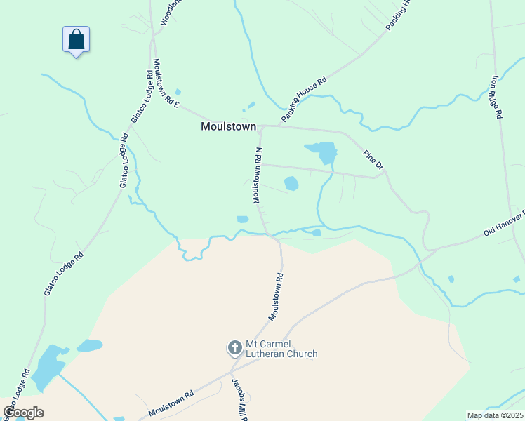 map of restaurants, bars, coffee shops, grocery stores, and more near 1331 Moulstown Road North in Hanover
