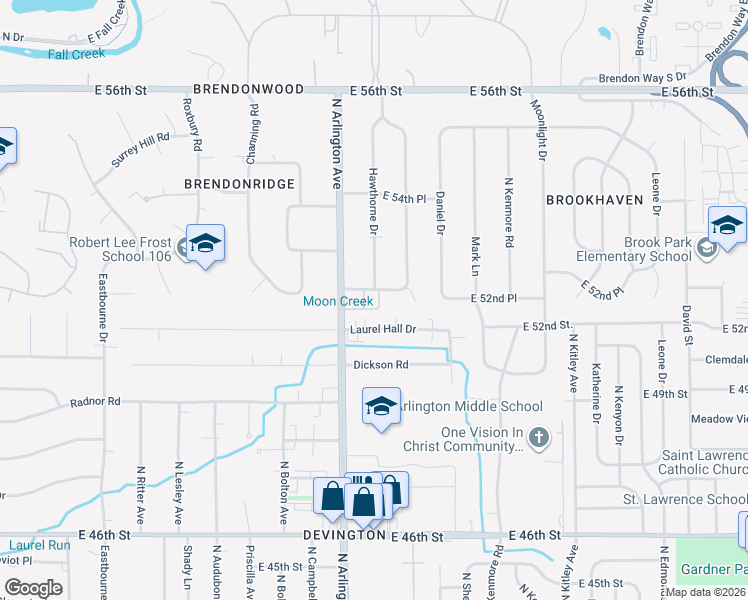 map of restaurants, bars, coffee shops, grocery stores, and more near 6028 Laurel Hall Drive in Indianapolis
