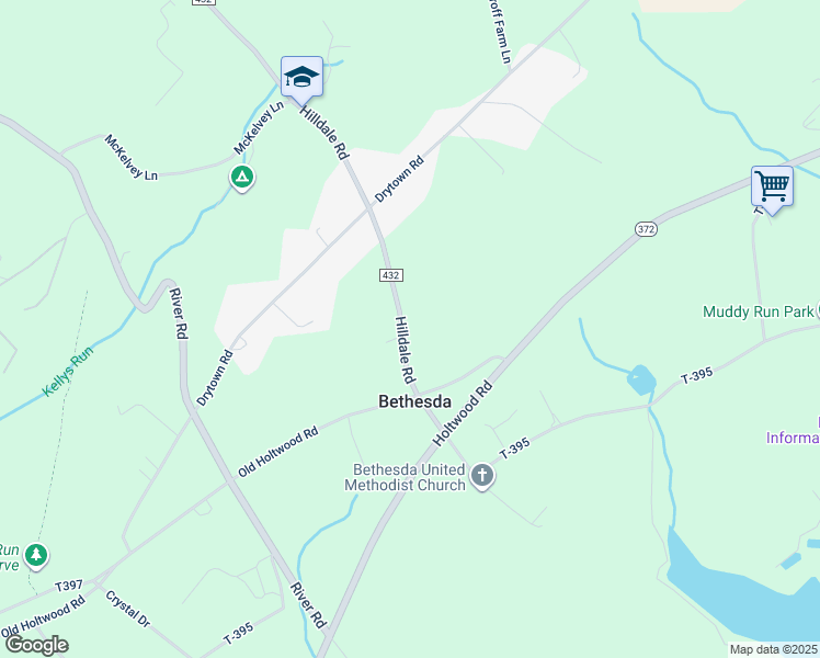 map of restaurants, bars, coffee shops, grocery stores, and more near 1007 Hilldale Road in Holtwood