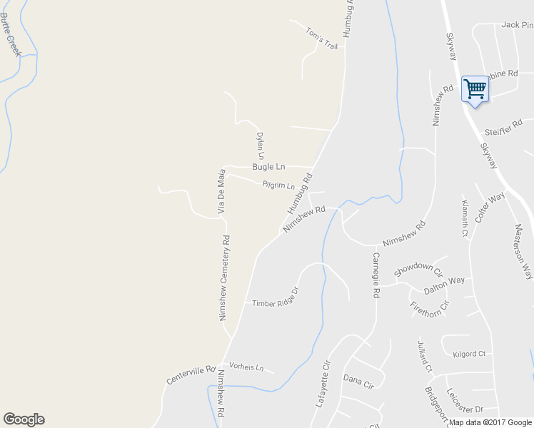 map of restaurants, bars, coffee shops, grocery stores, and more near 14819 Humbug Road in Magalia