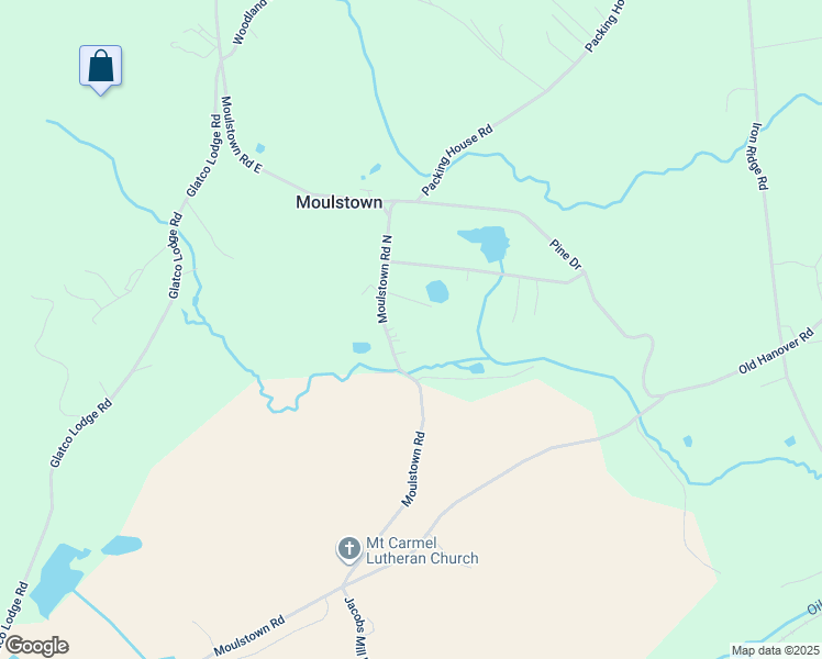 map of restaurants, bars, coffee shops, grocery stores, and more near 1331 Moulstown Road North in Hanover