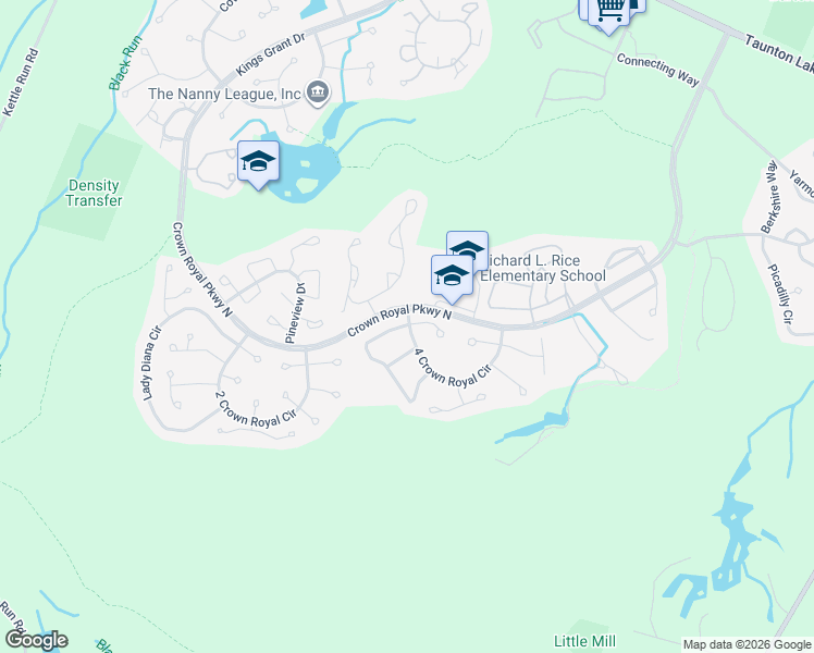 map of restaurants, bars, coffee shops, grocery stores, and more near 125 Dorchester Circle in Evesham Township