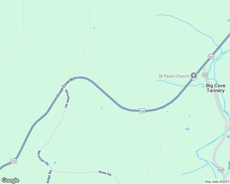 map of restaurants, bars, coffee shops, grocery stores, and more near 13946 Great Cove Road in McConnellsburg