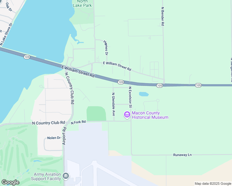map of restaurants, bars, coffee shops, grocery stores, and more near 441 North Glendale Avenue in Decatur