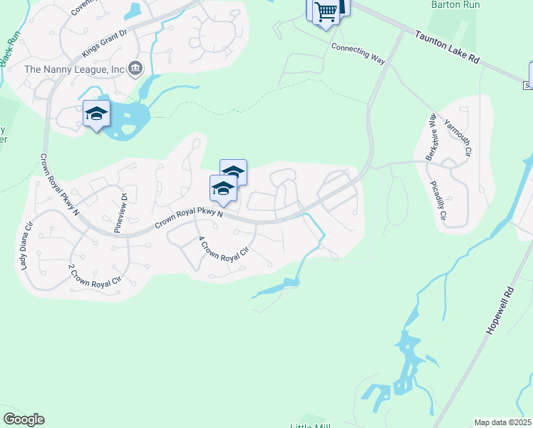 map of restaurants, bars, coffee shops, grocery stores, and more near 29 Summit Court in Evesham