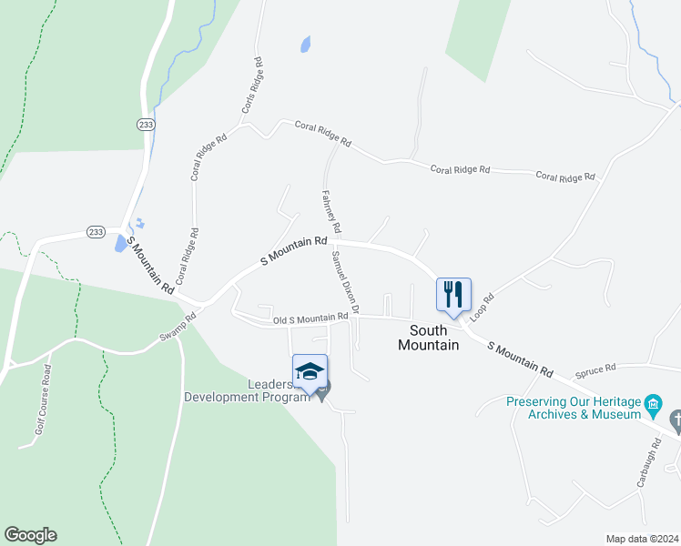 map of restaurants, bars, coffee shops, grocery stores, and more near Dixon Rd in Fayetteville