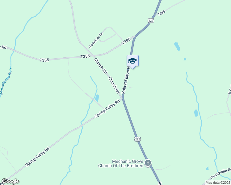 map of restaurants, bars, coffee shops, grocery stores, and more near 798 Church Road in Quarryville