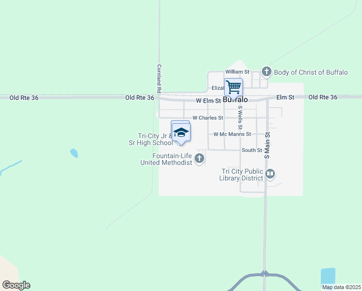 map of restaurants, bars, coffee shops, grocery stores, and more near 324 West Charles Street in Buffalo