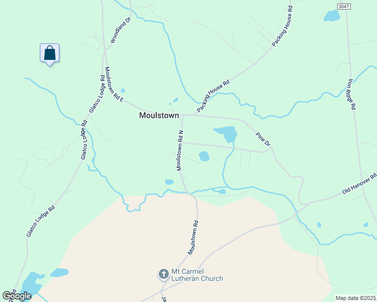 map of restaurants, bars, coffee shops, grocery stores, and more near 1321 Moulstown Road North in Hanover