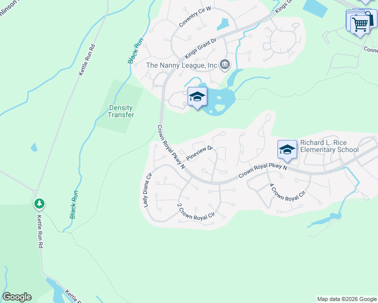 map of restaurants, bars, coffee shops, grocery stores, and more near 26 Teaberry Court in Evesham Township
