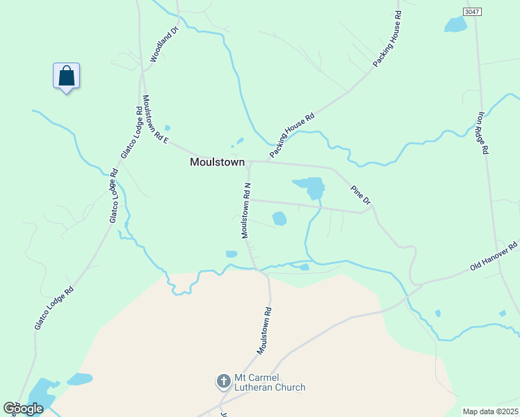 map of restaurants, bars, coffee shops, grocery stores, and more near 1321 Moulstown Road North in Hanover
