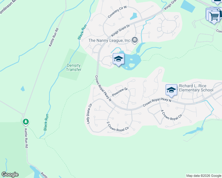 map of restaurants, bars, coffee shops, grocery stores, and more near 2 Teaberry Court in Evesham