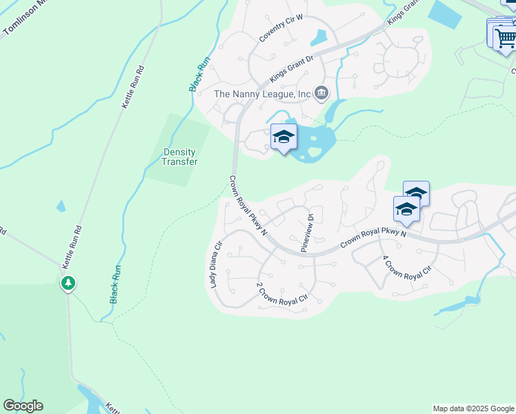 map of restaurants, bars, coffee shops, grocery stores, and more near 2 Teaberry Court in Evesham