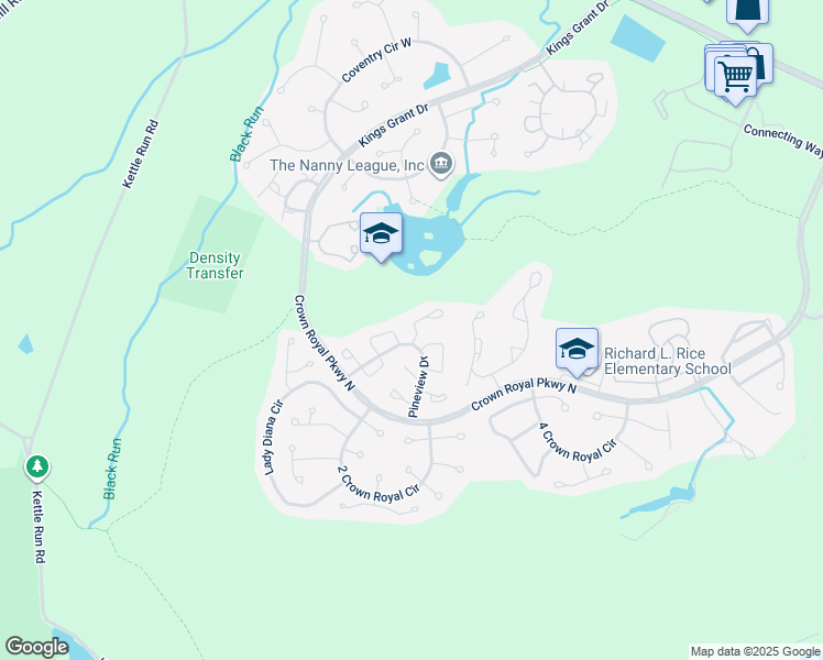 map of restaurants, bars, coffee shops, grocery stores, and more near 11 Cranberry Court in Evesham