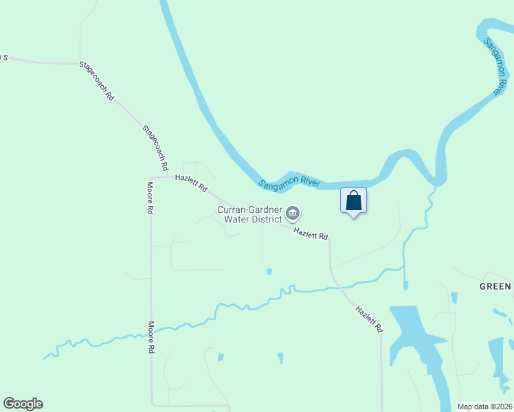 map of restaurants, bars, coffee shops, grocery stores, and more near 3380-3562 Hazlett Road in Springfield