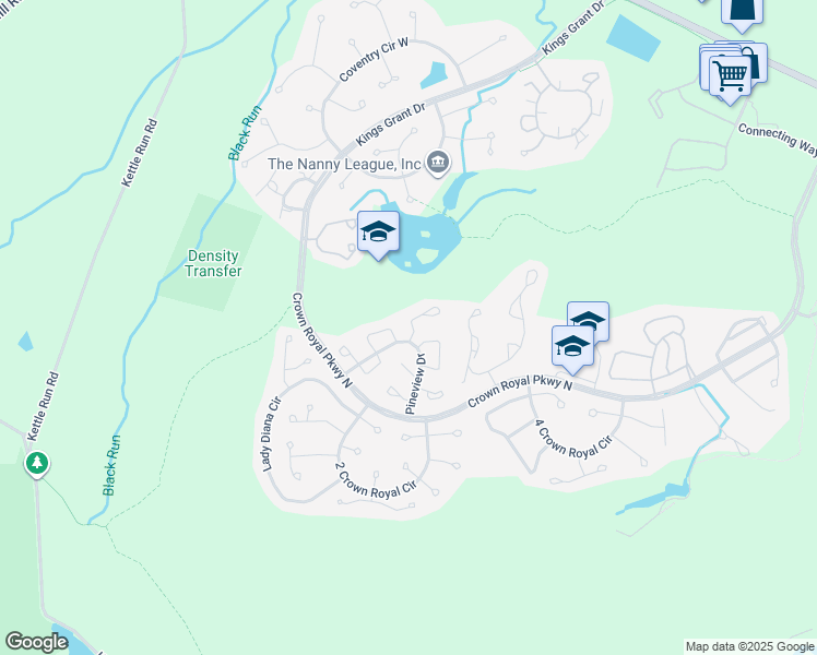 map of restaurants, bars, coffee shops, grocery stores, and more near 11 Cranberry Court in Evesham