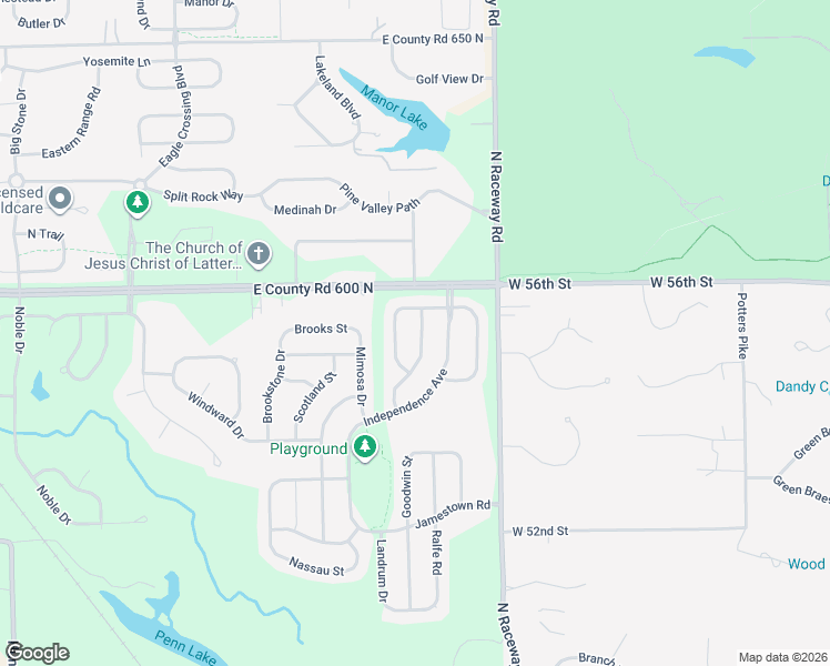 map of restaurants, bars, coffee shops, grocery stores, and more near 5902 Jamestown Square Lane in Indianapolis
