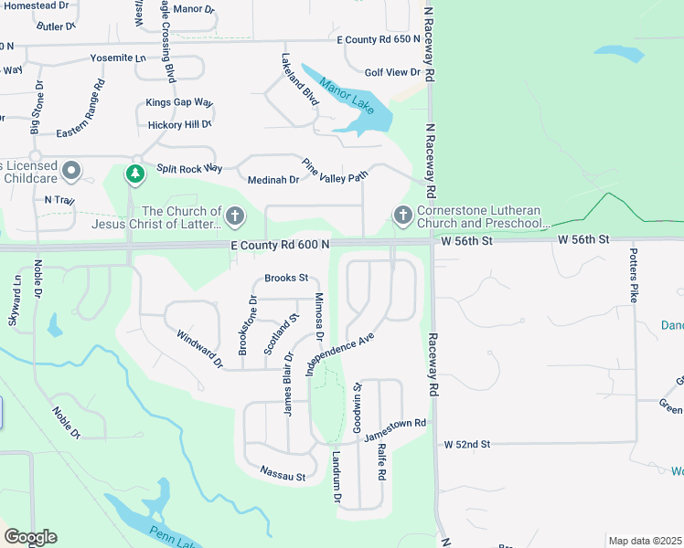 map of restaurants, bars, coffee shops, grocery stores, and more near 5920 Monticello Square Lane in Indianapolis