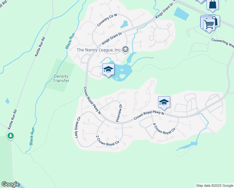 map of restaurants, bars, coffee shops, grocery stores, and more near 13 Cranberry Court in Evesham Township