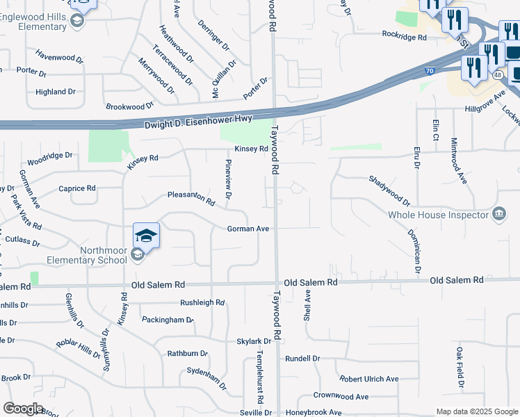 map of restaurants, bars, coffee shops, grocery stores, and more near 4161 Gorman Avenue in Englewood