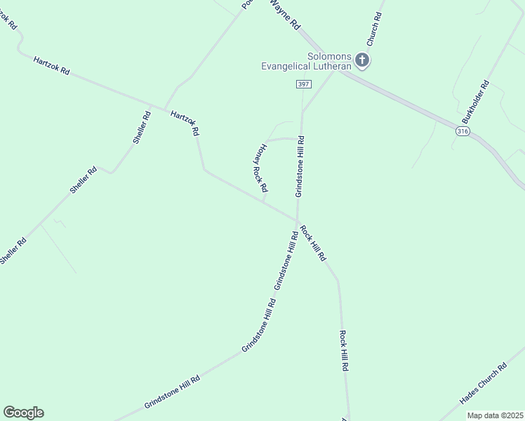map of restaurants, bars, coffee shops, grocery stores, and more near 2150 Hartzok Road in Chambersburg