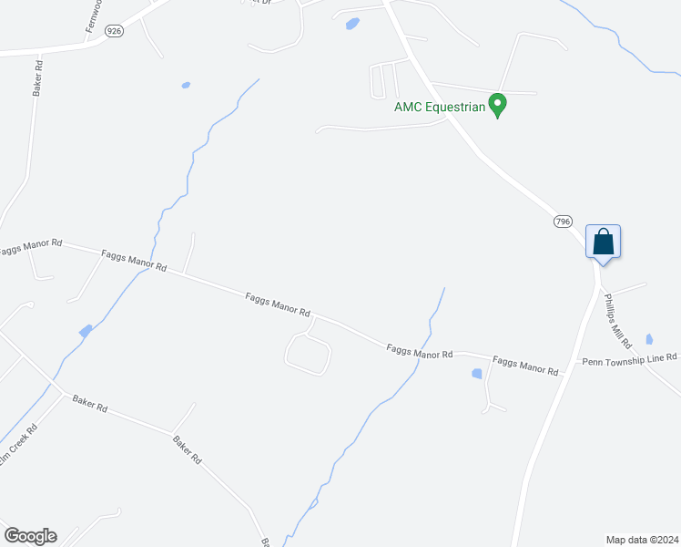 map of restaurants, bars, coffee shops, grocery stores, and more near 100 Faggs Manor Road in Cochranville