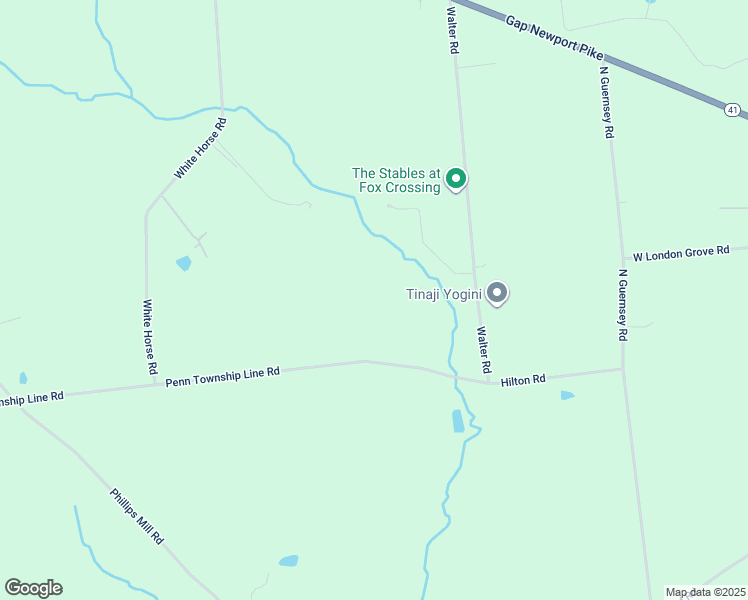 map of restaurants, bars, coffee shops, grocery stores, and more near 752 Hilton Road in Cochranville