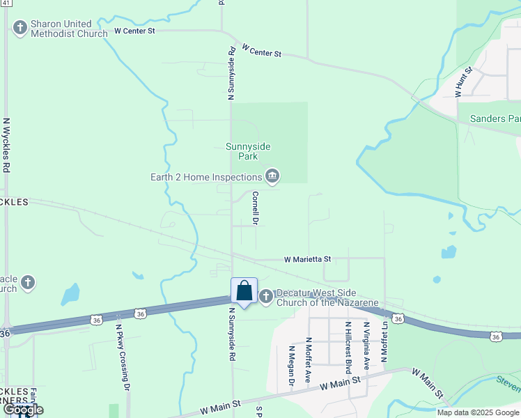 map of restaurants, bars, coffee shops, grocery stores, and more near 3601-3695 Tulane Drive in Decatur