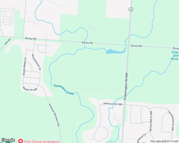 map of restaurants, bars, coffee shops, grocery stores, and more near 8185 Pickerington Road in Canal Winchester