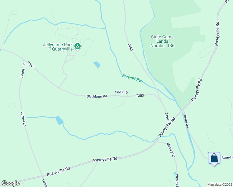 map of restaurants, bars, coffee shops, grocery stores, and more near 4 Laura Court in Quarryville