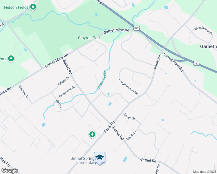 map of restaurants, bars, coffee shops, grocery stores, and more near 1122 Darczuk Drive in Garnet Valley
