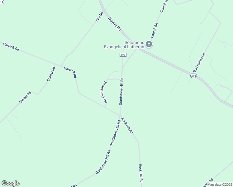 map of restaurants, bars, coffee shops, grocery stores, and more near 5615 Grindstone Hill Road in Chambersburg