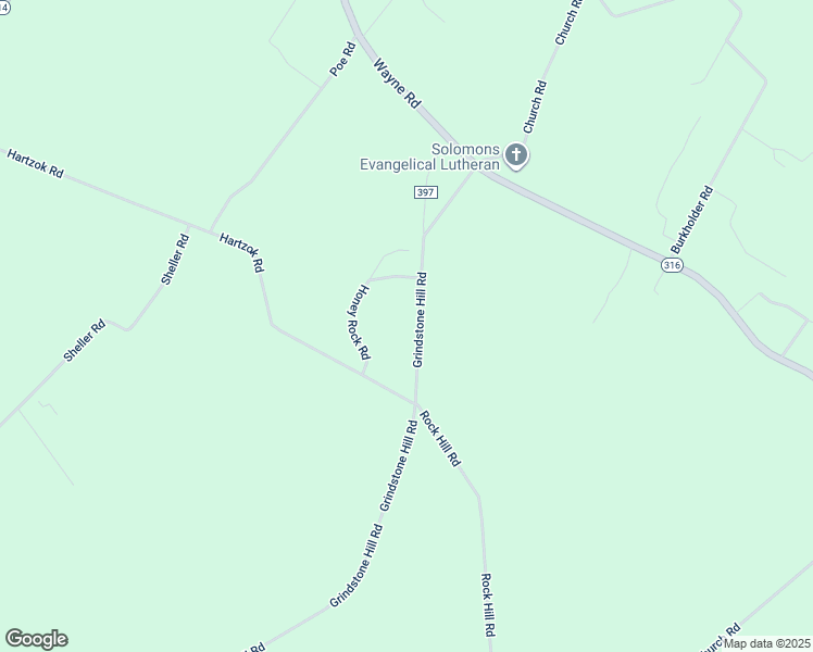 map of restaurants, bars, coffee shops, grocery stores, and more near 5615 Grindstone Hill Road in Chambersburg